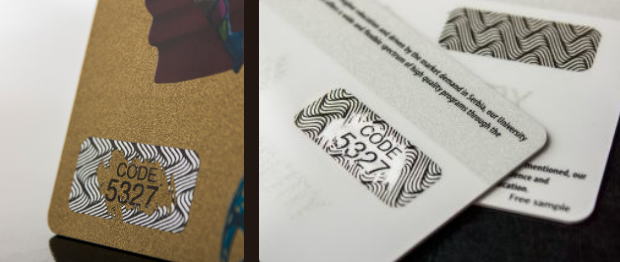 Scratch off personalization