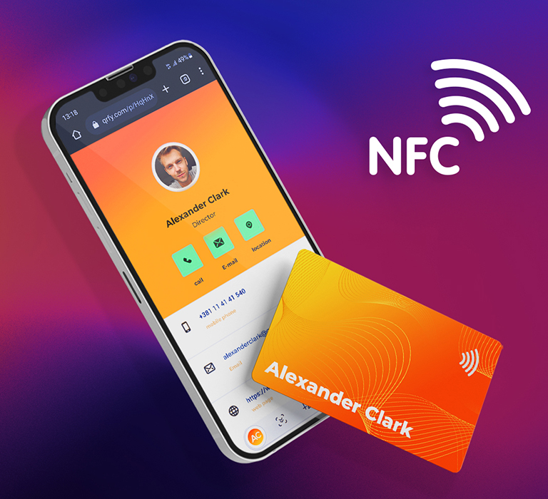 nfc-business-cards online and offline