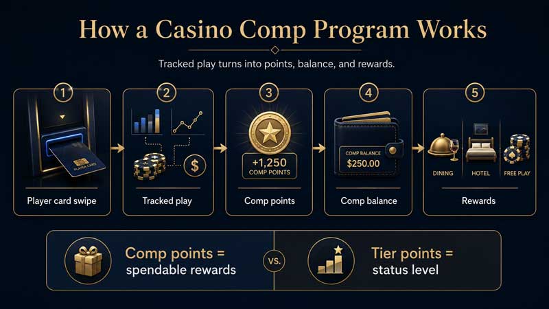 casino comp program flow